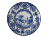 Delfts Blauw, Large Pattern Decoration Plate, Farmhouse - Blue and White Porcelain.