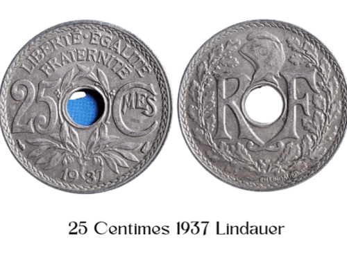 25 Cents 1937  - (Centimes Lindauer),