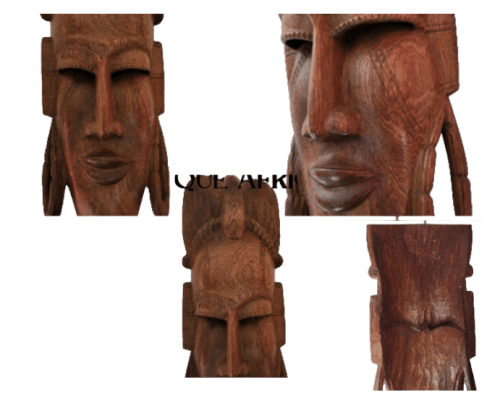 African Hand-Carved Wooden Mask - Artistic Traditions of Africa.