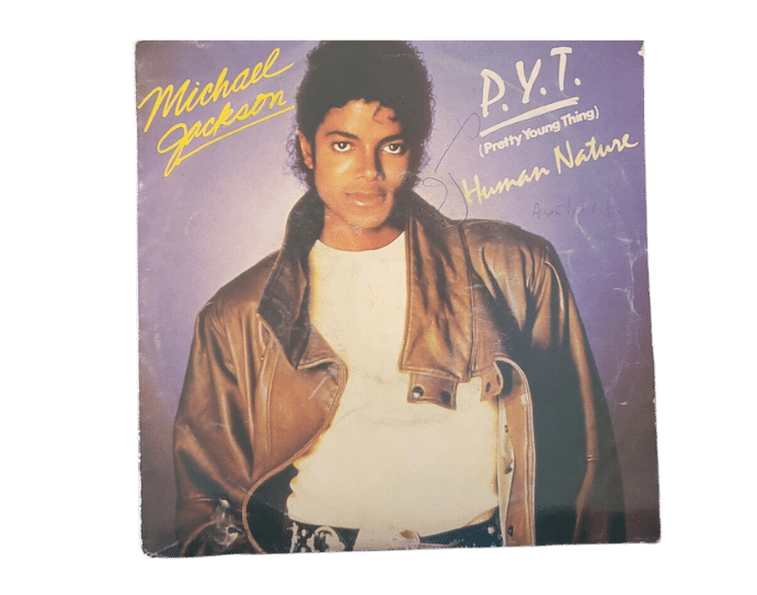 Michael Jackson 1982 P.Y.T Pretty Young Thing - "Human Nature", Single Record Disc, (45 Tours)