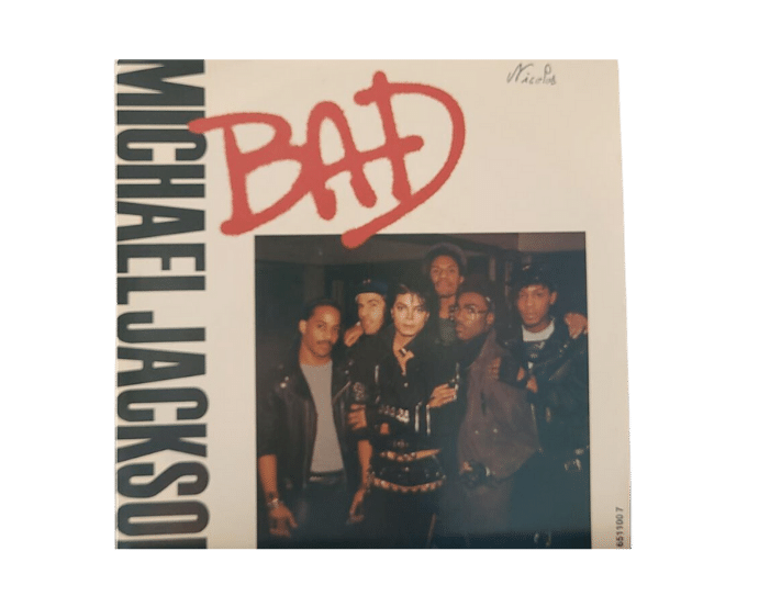 Michael Jackson - "BAD" Single Record Disc, 1987 (Vinyle 45 Tours)
