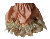 Belle Poupée Fille En Porcelaine - En Robe Longue Satin Avec Dentelles Couleur Rose