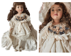 Belle Poupée Fille Princesse En 3 Pièces Collector En Porcelaine Vintage