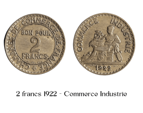 2 francs 1922 Chambre de Commerce (Bon pour 2 francs)