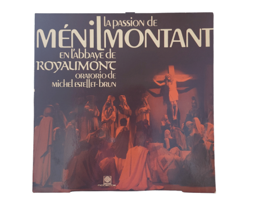 Michel Estellet-Brun La Passion De Ménilmontant - Vinyle, Dédicace Lors d'un Spectacle en Juin 1988.