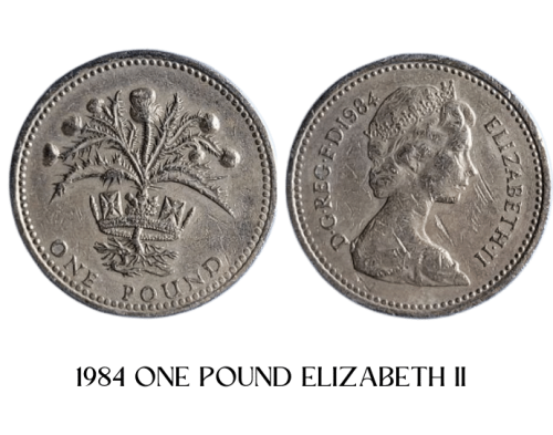 One Pound 1984 Elizabeth II
