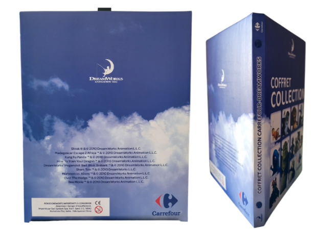 Album cartes COFFRET COLLECTION DREAMWORKS ANIMATION (Carrefour) COMPLET à  65%